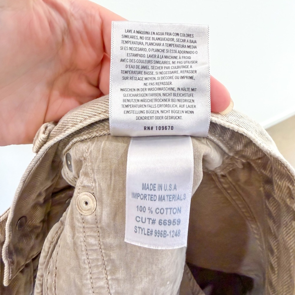 Citizens of Humanity 100% Cotton Marlow High Rise Denim Shorts Frosted Tan 28 - Picture 8 of 9